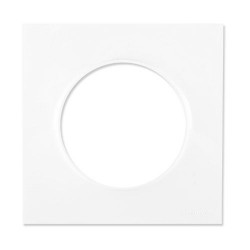 Plaque, 1 poste, blanc, Odace