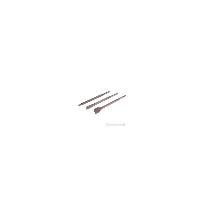 Burins 6 pans SDS-Plus, 3 pcs 250 mm – 20, 40 mm et pointu 