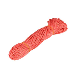 Corde 4 mm x 25 m pli orange
